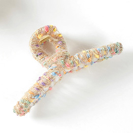 Wrapped Colorful Thread Hair Claw Clip