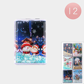 Glittered Christmas Theme Cosmetic Mirrors
