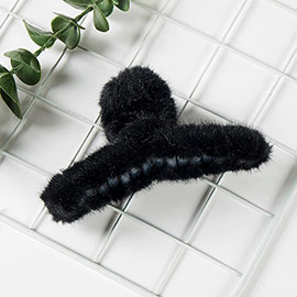Faux Fur Hair Claw Clip