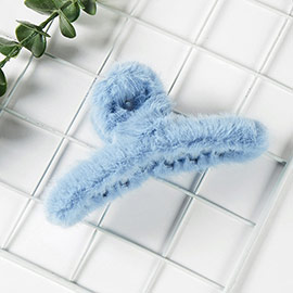 Faux Fur Hair Claw Clip