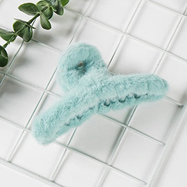 Faux Fur Hair Claw Clip