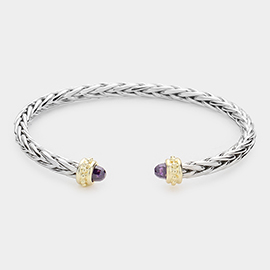 CZ Tip Cuff Bracelet