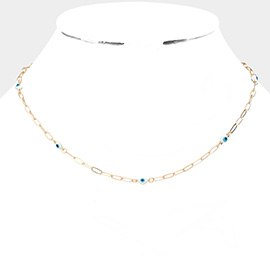 Evil Eye Station Necklace