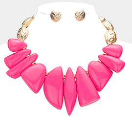 Abstract Beaded Collar Necklace