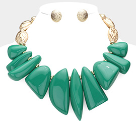 Abstract Beaded Collar Necklace