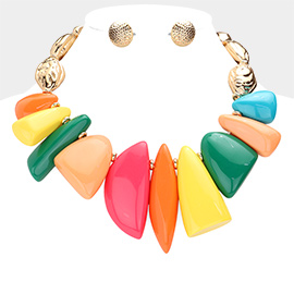Abstract Beaded Collar Necklace