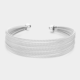 Multi Layered Metal Cuff Bracelet