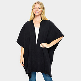 Bling Solid Ruana Poncho