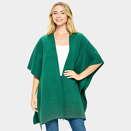 Bling Solid Ruana Poncho