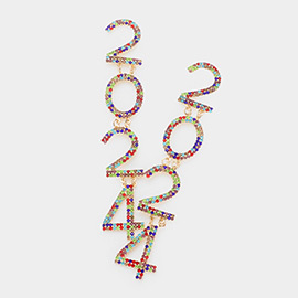 2024 Message Link Dangle Earrings