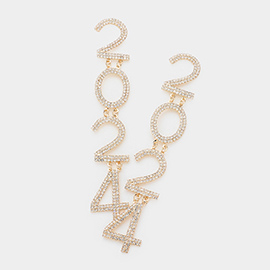 2024 Message Link Dangle Earrings