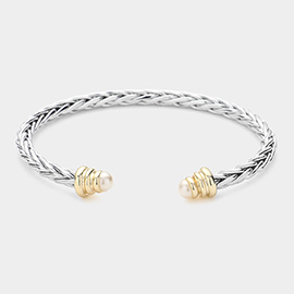 Pearl Tip Cuff Bracelet
