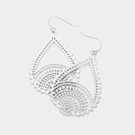 Boho Metal Teardrop Dangle Earrings