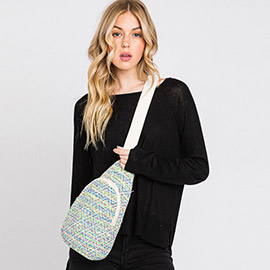 Aztec Patterned Sling Bag