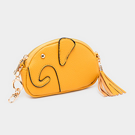 Elephant Tassel Keychain Mini Bag