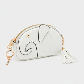 Elephant Tassel Keychain Mini Bag