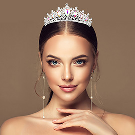 Teardrop Accented Princess Tiara