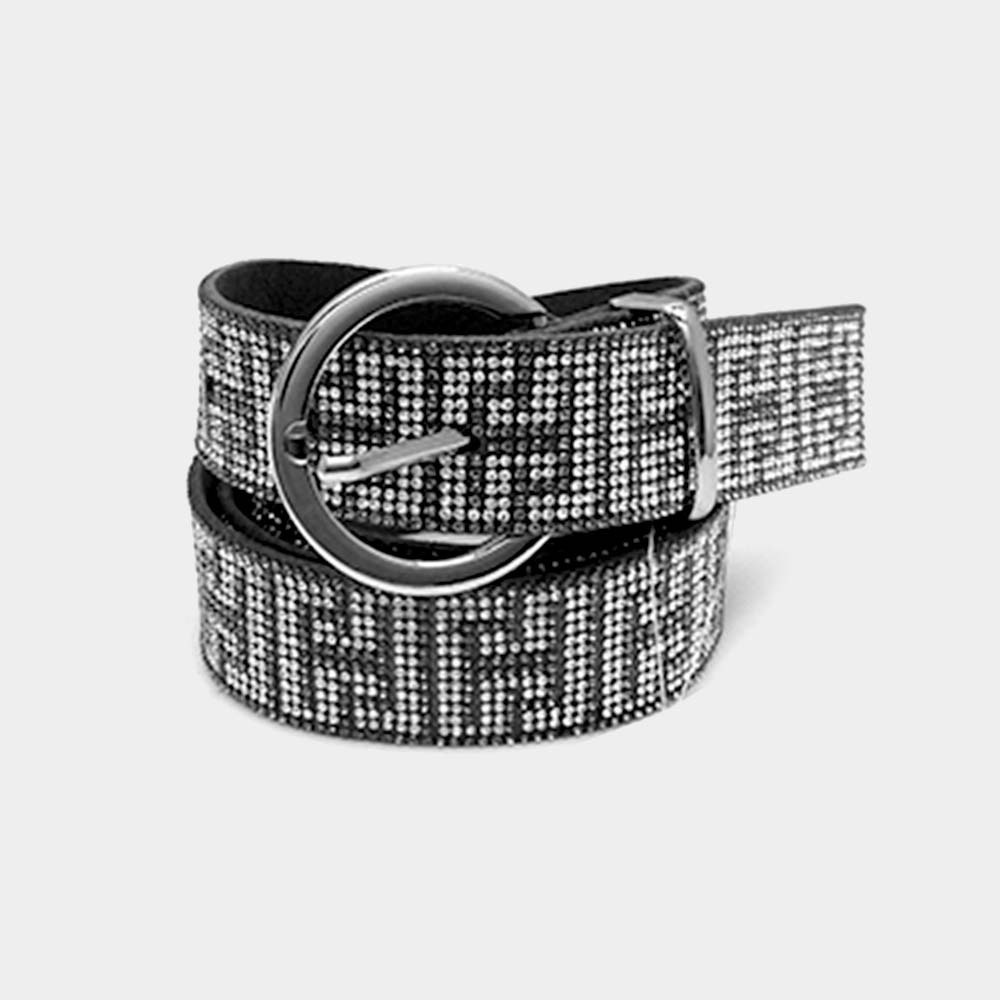 Bling Patterned Belt