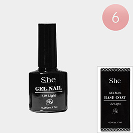 6PCS - UV Light Gel Nail Base Coats