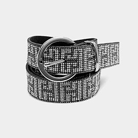 Bling Patterned Belt