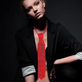 Pearl Neck Tie Necklace