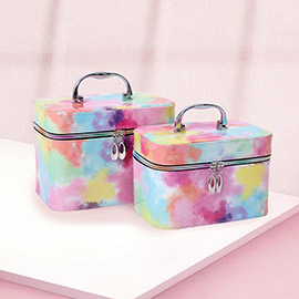 2PCS - Tie Dye Cosmetic Tote Bags