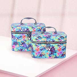 2PCS - Flower Cosmetic Tote Bags
