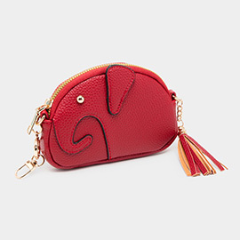 Elephant Tassel Keychain Mini Bag
