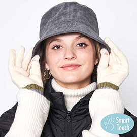 Color Block Knit Gloves