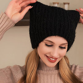 Cat Knit Beanie Hat