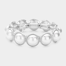 Pearl Centered Stretch Bracelet