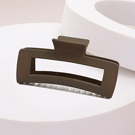 Solid Open Rectangle Hair Claw Clip