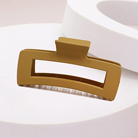 Solid Open Rectangle Hair Claw Clip