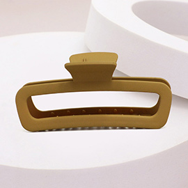 Solid Open Rectangle Hair Claw Clip
