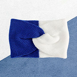 Game Day Two Tone Knit Earmuff Headband