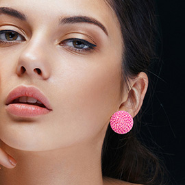 Rhinestone Pave Stud Earrings