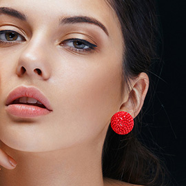Rhinestone Pave Stud Earrings