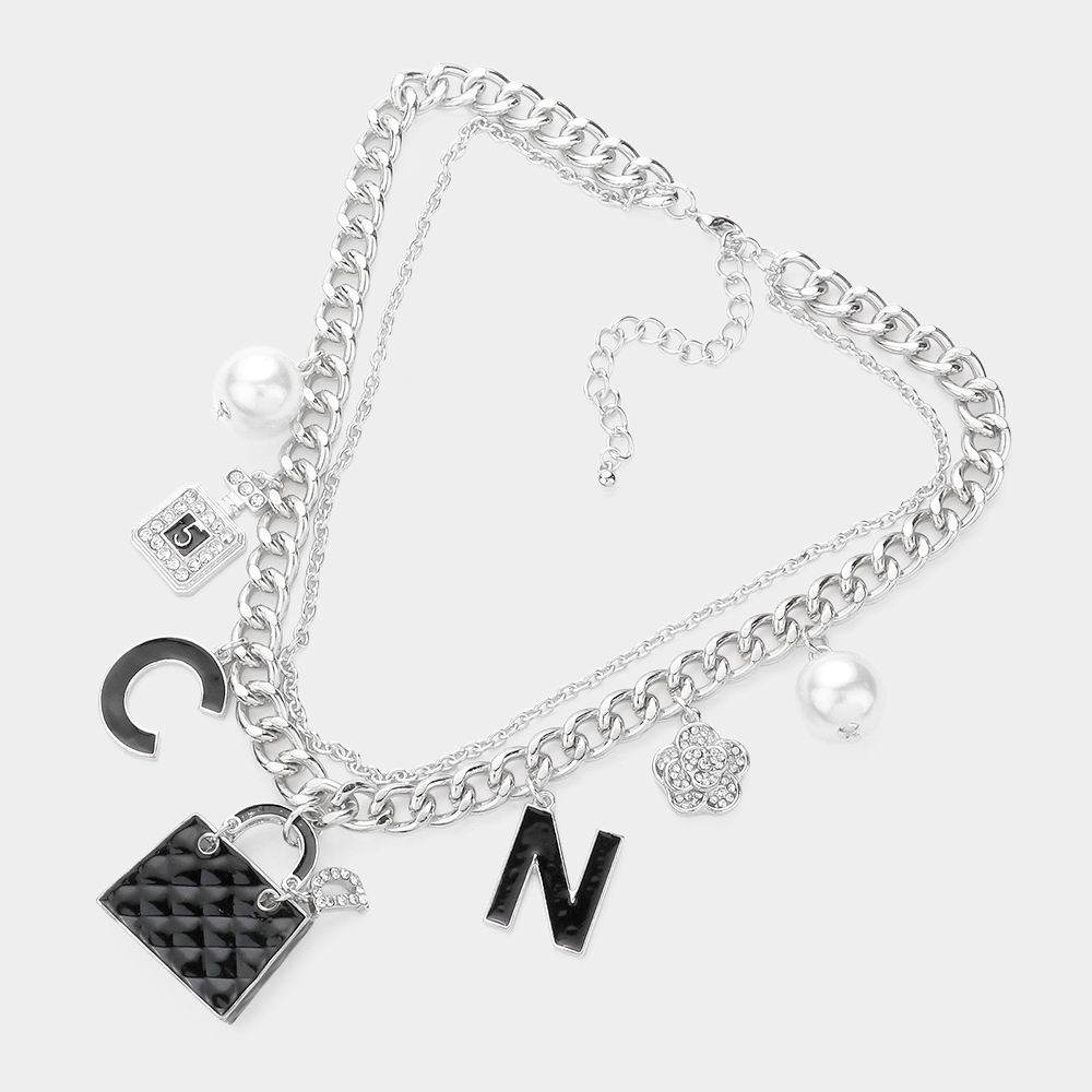 double C perfume necklace