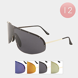 12PCS - Visor Style Sunglasses