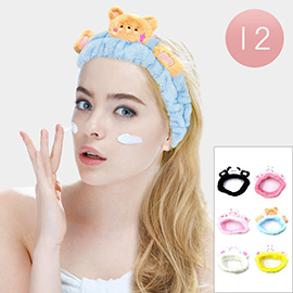 12PCS - Bear Bunny Panda Animal Pointed Facial Headbands