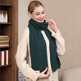 Solid Knit Oblong Scarf
