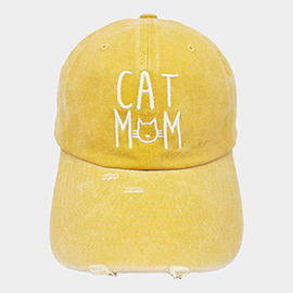 Cat Mom Message Baseball Cap