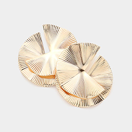 Wavy Abstract Metal Layered Earrings