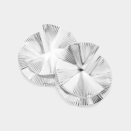 Wavy Abstract Metal Layered Earrings