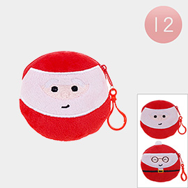 12PCS - Santa Claus Coin Purses / Keychains