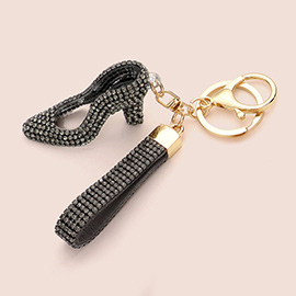 Bling Stiletto Heel Keychain