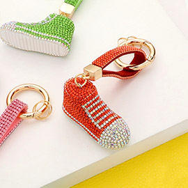 Rhinestone Pave Sneaker Keychain