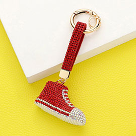 Rhinestone Pave Sneaker Keychain