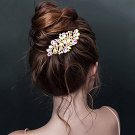 Multi Stone Embellished Hair Comb