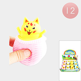 12PCS - Pop Up Cat Squeeze Kids Toys